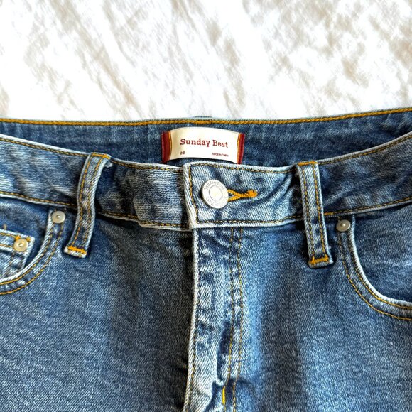 Aritzia Sunday Best Cut Off Jean Shorts - Picture 4 of 6